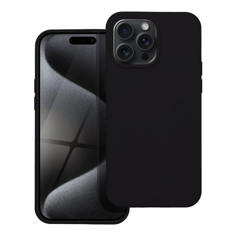 Kryt SILICONE pro iPhone 15 Pro Max (6,7") - černý