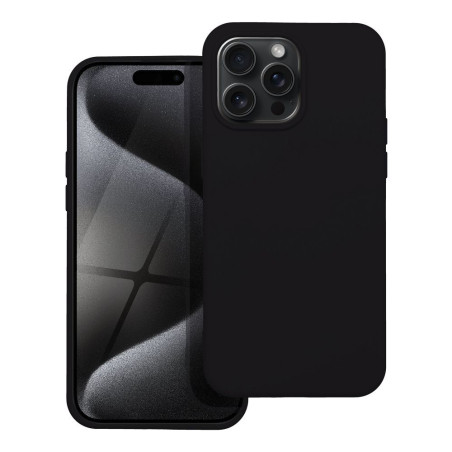 Kryt SILICONE pro iPhone 15 Pro Max – černý
