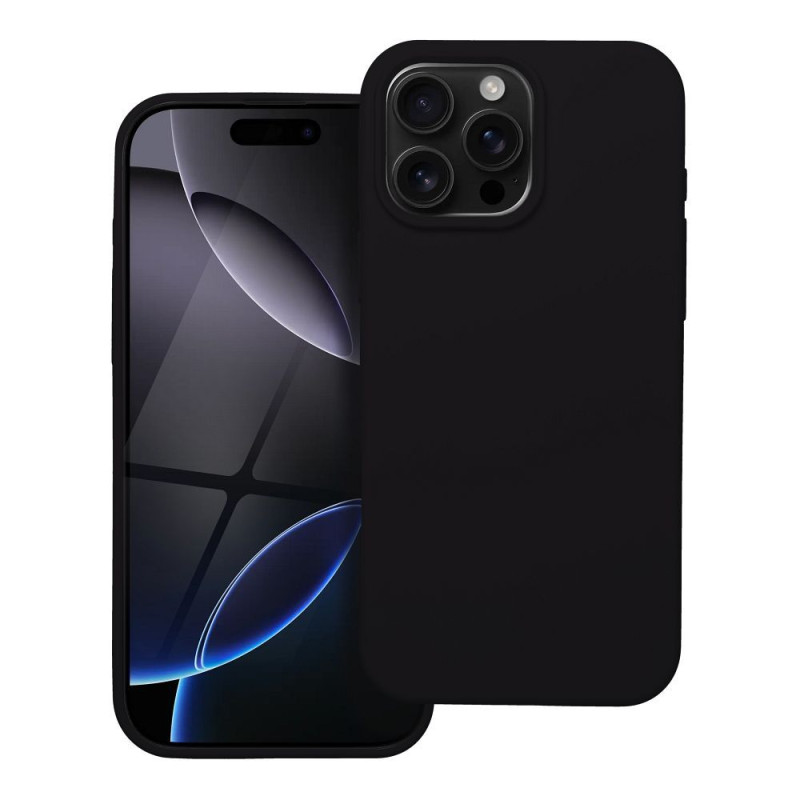 Kryt SILICONE pro iPhone 16 Pro Max (6,9") - černý