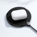 BASEUS CCED000001 Digital Led Display Gen2 Bezdrátová Qi nabíječka s USB-C konektorem, 15W, černá