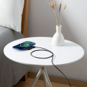 BASEUS CCED000001 Digital Led Display Gen2 Bezdrátová Qi nabíječka s USB-C konektorem, 15W, černá