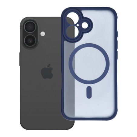 Kryt Full Matte Mag Cover pro iPhone 16 modrý