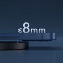 BASEUS CCED000001 Digital Led Display Gen2 Bezdrátová Qi nabíječka s USB-C konektorem, 15W, černá