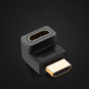 UGREEN 20110 Úhlový HDMI 2.0 adaptér male-female (samec-samice), černý