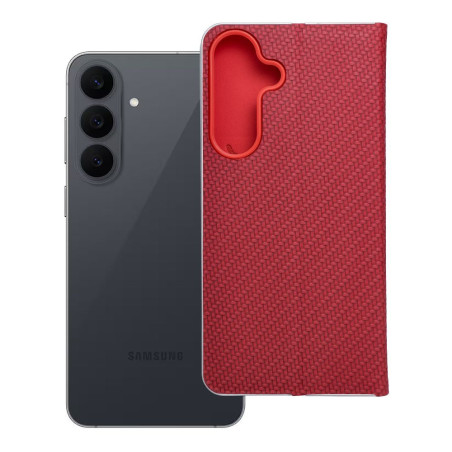 Pouzdro Samsung LUNA BOOK pro Galaxy S26 FE - červené