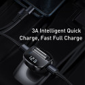 BASEUS CCF40-01 Bluetooth MP3 transmiter, handsfree a 2x USB nabíječka, černý