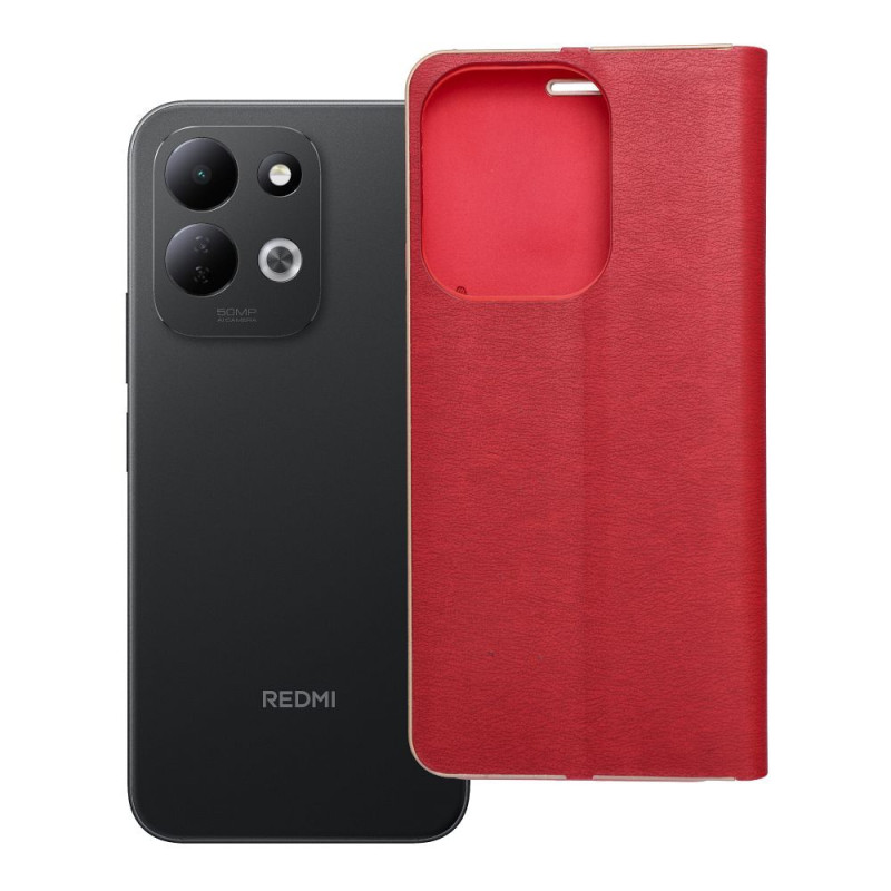 Pouzdro Xiaomi LUNA BOOK pro Redmi 17 4G / 5G EU - zlatočervené