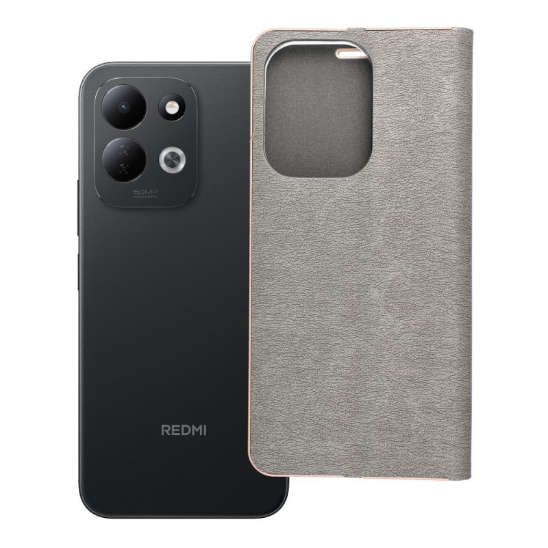 Pouzdro Xiaomi LUNA BOOK pro Redmi 17 - stříbrné