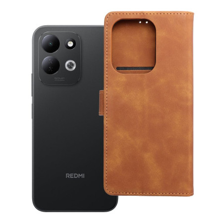 Pouzdro TENDER BOOK pro Xiaomi Redmi 17 4G/5G - hnědé