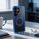 Kryt Samsung FRAME CIRCLE STAND pro Galaxy A36 – tmavě modrý