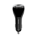 BASEUS CCF40-01 Bluetooth MP3 transmiter, handsfree a 2x USB nabíječka, černý