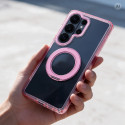 Kryt Samsung Galaxy A27 FRAME CIRCLE STAND růžový