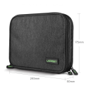 UGREEN 50274 Pouzdro 24,5 x 17,5 x 5 cm na harddisk, kabely a drobné příslušenství, šedé