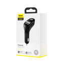 BASEUS CCF40-01 Bluetooth MP3 transmiter, handsfree a 2x USB nabíječka, černý