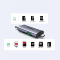 UGREEN 50706 Čtečka paměťových karet SD/MicroSD s USB/USB-C konektorem, vesmírně šedá