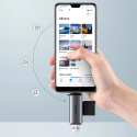 UGREEN 50706 Čtečka paměťových karet SD/MicroSD s USB/USB-C konektorem, vesmírně šedá