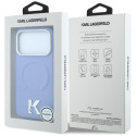 Kryt Karl Lagerfeld MagSafe pro iPhone 17 Pro - světle modrý