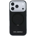 Kryt Karl Lagerfeld Ring Stand 360 pro iPhone 17 Pro - černý