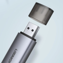 UGREEN 50706 Čtečka paměťových karet SD/MicroSD s USB/USB-C konektorem, vesmírně šedá