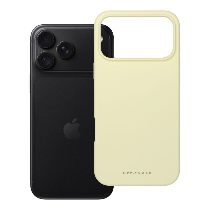 Kryt Roar CLOUD SKIN pro iPhone 18 Pro Max (6,9") - světle žlutý