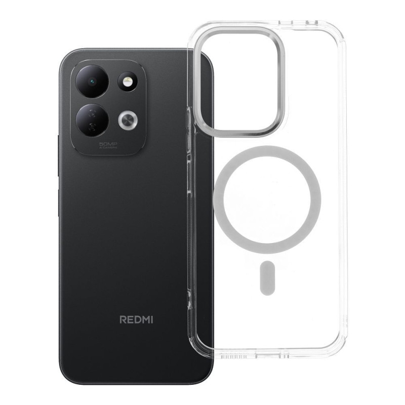 Kryt FRAME CLEAR HYBRID MAG COVER MagSafe pro Xiaomi Redmi 17 - průhledný