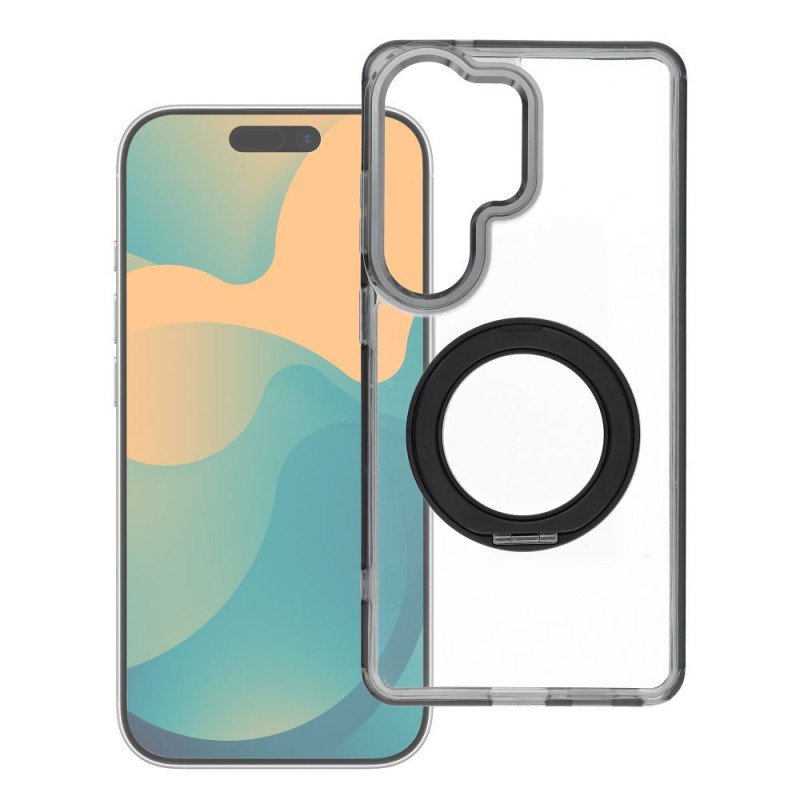Kryt FRAME CIRCLE STAND MAG COVER pro Xiaomi Redmi 17 4G/5G - černý