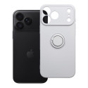 Kryt SILICONE RING pro iPhone 18 Pro Max / 17 Pro Max stříbrný