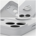 Kryt SILICONE RING pro iPhone 18 Pro Max / 17 Pro Max stříbrný