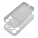 Kryt SILICONE RING pro iPhone 18 Pro stříbrný