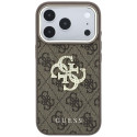 Kryt Guess 4G Big Strass pro iPhone 17 Pro hnědý