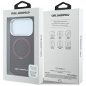 Kryt Karl Lagerfeld pro iPhone 17 Pro MagSafe vínový