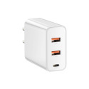 BASEUS CCFS-G02 Speed PPS Nabíječka USB a USB-C s výkonem 60W, PD + QC3.0, bílá