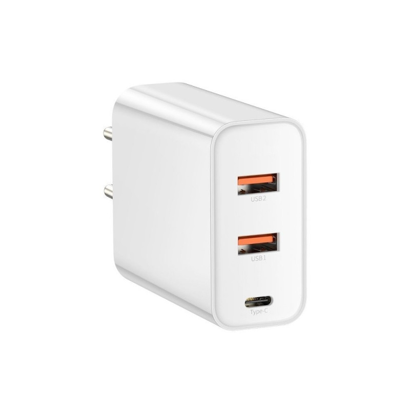 BASEUS CCFS-G02 Speed PPS Nabíječka USB a USB-C s výkonem 60W, PD + QC3.0, bílá
