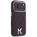 Kryt Karl Lagerfeld MagSafe pro iPhone 18 Pro Max – vínový