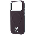 Kryt Karl Lagerfeld MagSafe pro iPhone 18 Pro Max – vínový