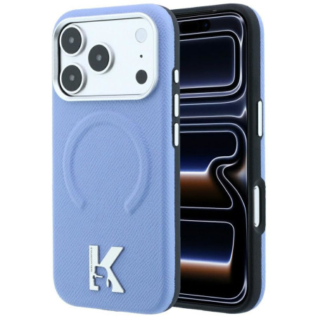 Kryt Karl Lagerfeld MagSafe pro iPhone 17 Pro Max - světle modrý