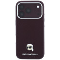Kryt Karl Lagerfeld MagSafe pro iPhone 18 Pro Max - vínový