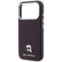 Kryt Karl Lagerfeld MagSafe pro iPhone 18 Pro Max - vínový