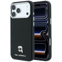 Kryt Karl Lagerfeld Choupette pro iPhone 17 Pro Max černý