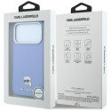 Kryt Karl Lagerfeld pro iPhone 17 Pro Max MagSafe - světle modrý