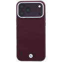 Kryt BMW Sign Deboss pro iPhone 17 Pro a 18 Pro – bordový