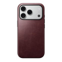 Pouzdro Nomad Modern Leather Case pro iPhone 17 Pro - bordové