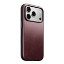 Pouzdro Nomad Modern Leather Case pro iPhone 17 Pro - bordové