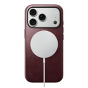 Pouzdro Nomad Modern Leather Case pro iPhone 17 Pro - bordové