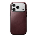 Pouzdro Nomad Modern Leather Case pro iPhone 17 Pro - bordové