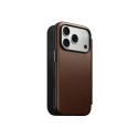 Pouzdro Nomad Modern Leather Folio pro iPhone 17 Pro - hnědé