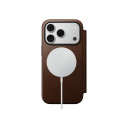 Pouzdro Nomad Modern Leather Folio pro iPhone 17 Pro - hnědé