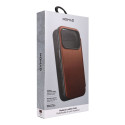 Pouzdro Nomad Modern Leather Folio pro iPhone 17 Pro - hnědé