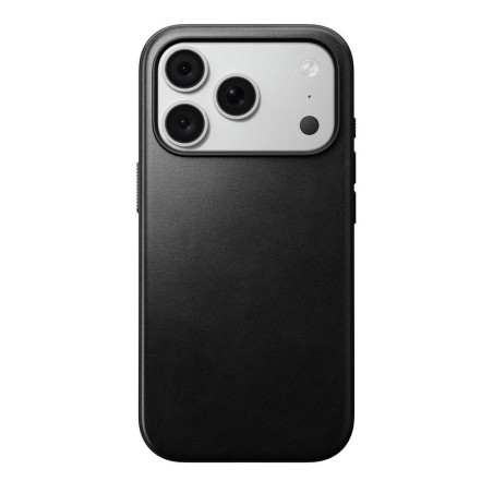 Kryt Nomad Modern Leather pro iPhone 18 Pro a 17 Pro - černý