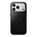 Kryt Nomad Modern Leather pro iPhone 18 Pro a 17 Pro - černý